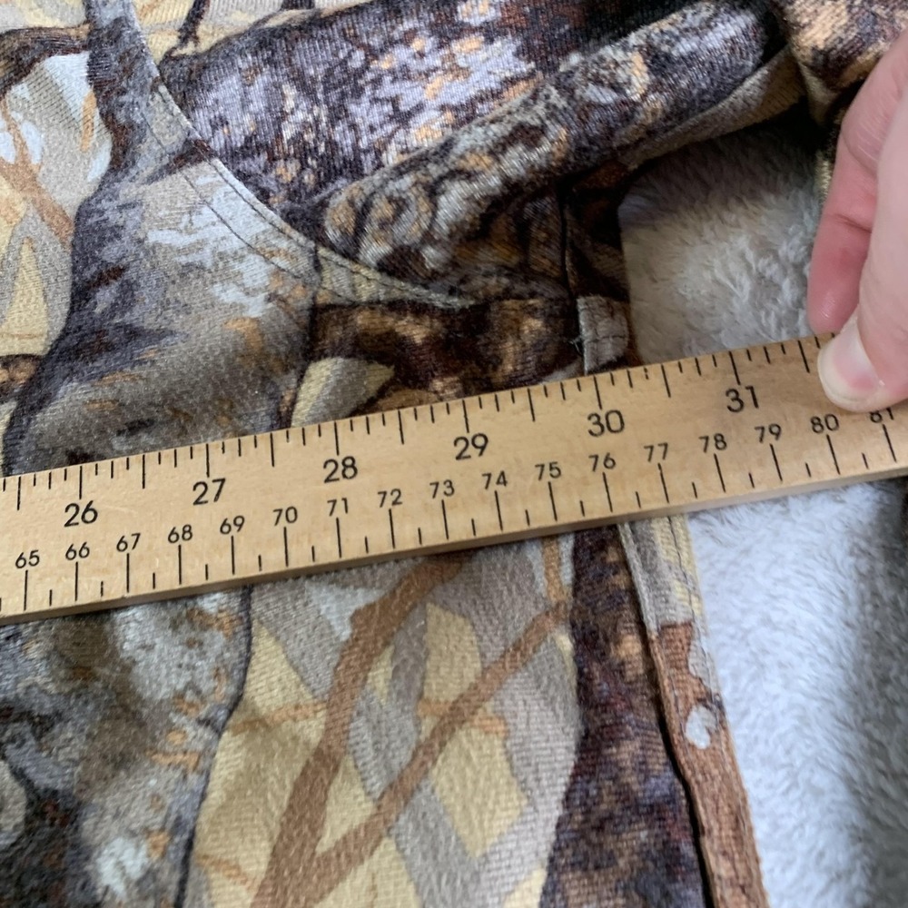 Vintage Cabelas Shirt Mens 3XL Brown Skyline Camo Long Sleeve Hunting 90s USA - Picture 7 of 11